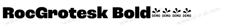 RocGrotesk Bold字体转换